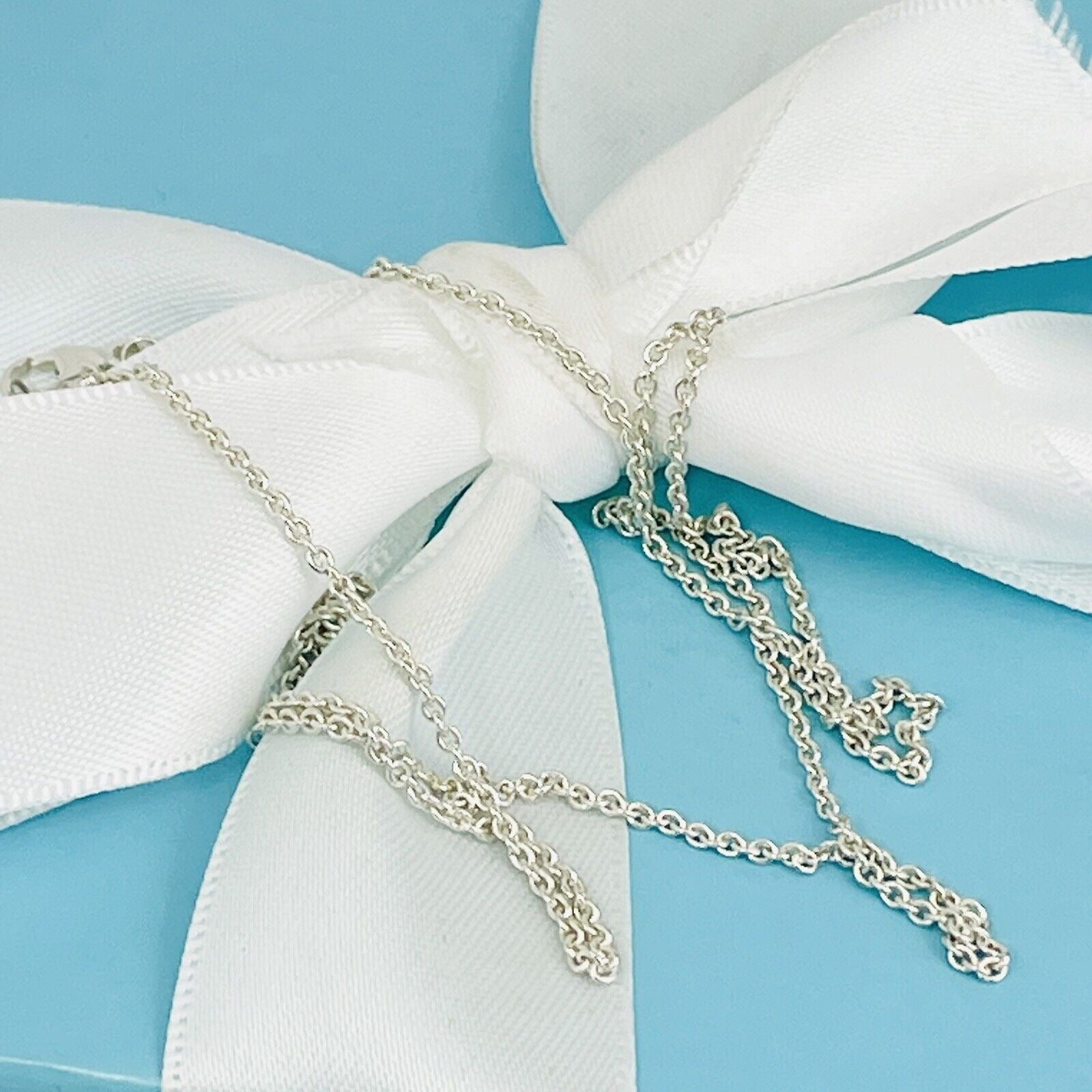 18.5" Tiffany & Co Chain Necklace 1.5mm Links with Lobster Clasp