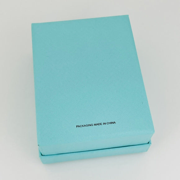 Tiffany & Co Necklace Storage Presentation Black Suede Box and Blue Gift Box