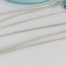 32" Tiffany & Co Sterling Silver Men's Unisex Snake Chain Necklace-2