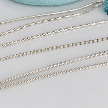 32" Tiffany & Co Sterling Silver Men's Unisex Snake Chain Necklace - 0