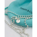 16" Tiffany & Co Bead Dog Chain Necklace 2.5mm beads in Sterling Silver-4