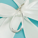 Tiffany & Co Large Open Teardrop Hook Earrings in Sterling Silver - 4