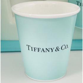 Tiffany & Co Blue Paper Coffee Cup Everyday Objects Bone China - 0