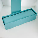 Tiffany & Co Watch or Bracelet Storage Box in Blue Leather Lux AUTHENTIC - 6