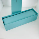 Tiffany & Co Watch or Bracelet Storage Box in Blue Leather Lux AUTHENTIC-6