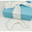 16" Tiffany & Co Sterling Silver 1.5mm Large Link Chain Necklace-2