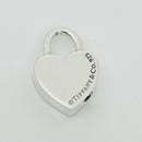 Tiffany & Co Blank Engravable Heart Padlock Charm Pendant in Sterling Silver-2