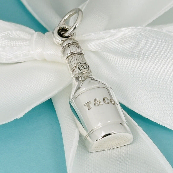 Tiffany & Co 1837 Champagne Bottle Pendant or Charm in Sterling Silver - 2