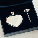 Vintage TIFFANY & Co. Sterling Silver Heart Perfume Flacon Bottle Funnel & Box-1