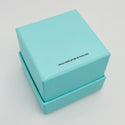 Tiffany Ring Gift Storage Box Blue Black Suede Leather Presentation Storage - 8