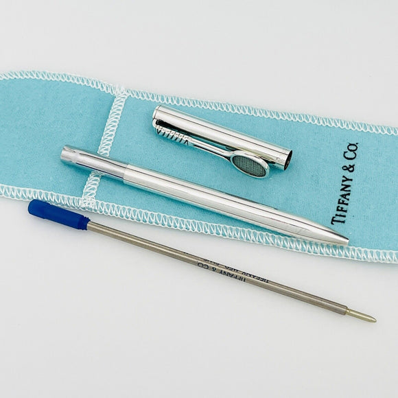 RARE Tiffany Tennis Racket Purse Pen in Sterling Silver