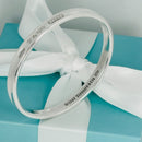 Tiffany & Co. 1837 Bangle Bracelet in Sterling Silver 7" Small-2
