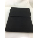 Tiffany Black Leather Suede Necklace Presentation Folding Pouch With Blue Lining-8