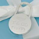 Tiffany & Co Large 1837 Padlock Key Ring KeyChain in Sterling Silver-3