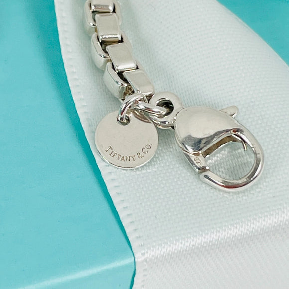 Medium 7.5" Tiffany & Co Venetian Box Link Bracelet Mens Unisex