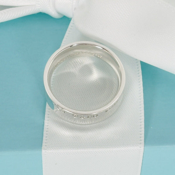 Size 10.5 Tiffany & Co 1837 Ring Concave in Sterling Silver