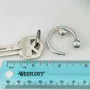 Tiffany & Co Horseshoe Key Ring Chain in Sterling Silver-3