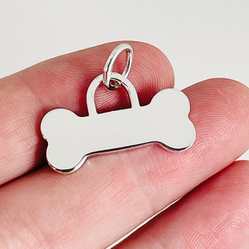 Tiffany & Co Dog Bone Pet ID Tag Small in Sterling Silver Engravable
