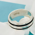 Size 11.5 Tiffany & Co Vintage Atlas Groove Ring Mens Unisex in Sterling Silver - 6