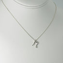 16" Tiffany Letter N Alphabet Initial Pendant Chain Necklace by Elsa Peretti-2