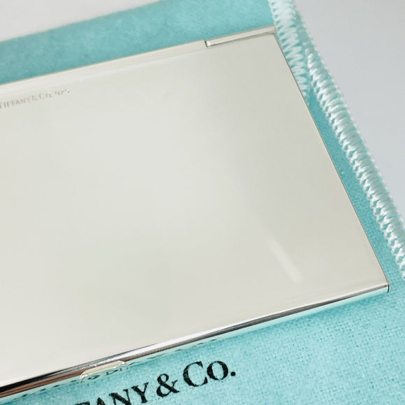 Tiffany & Co Business Card Holder Machined Turned Engravable in Sterling Silver