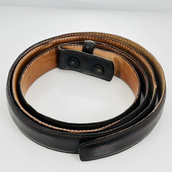 Tiffany Brown Leather Calfskin Mens Belt Size 46