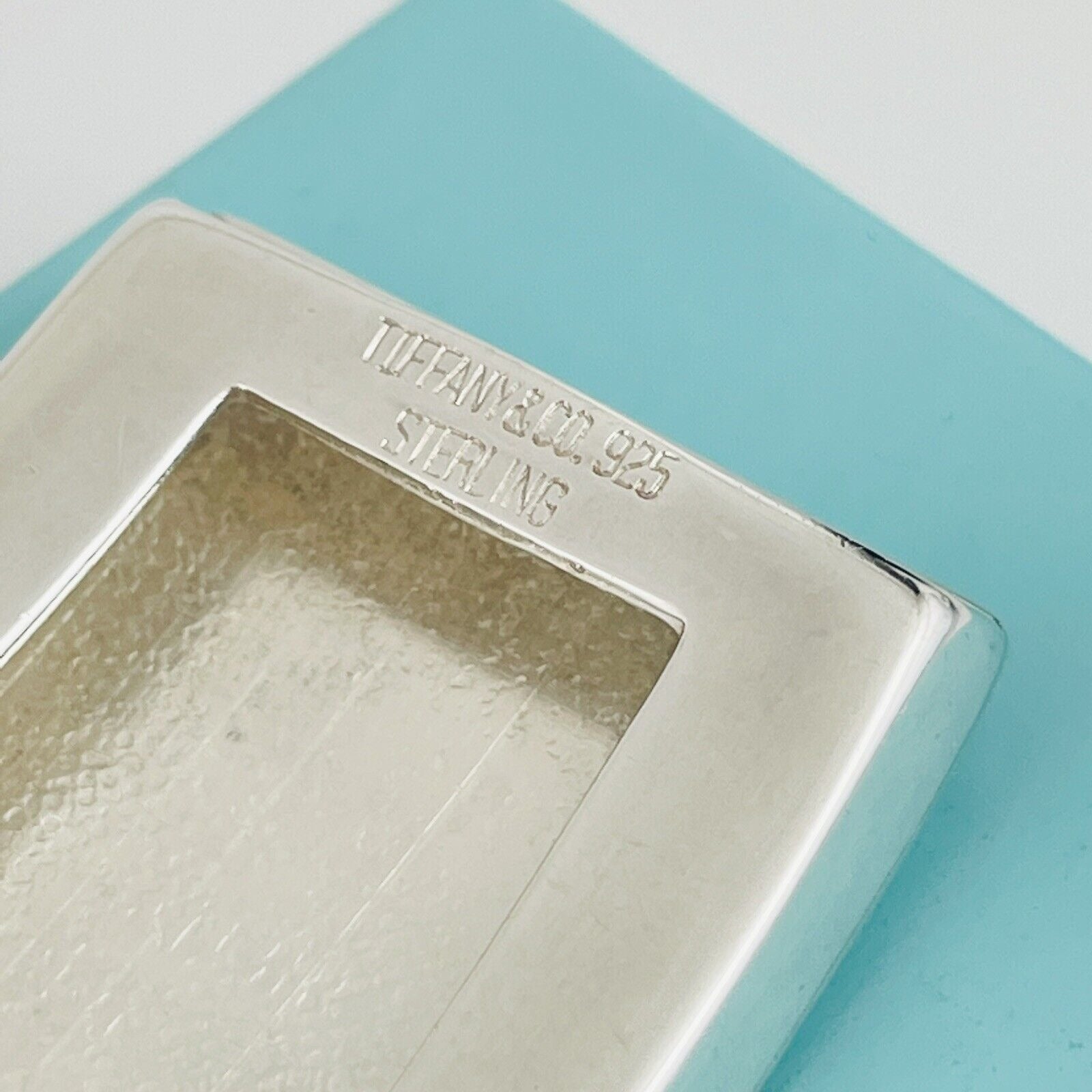 Tiffany & Co Belt Buckle Sterling Silver Engravable Machine Turned Mens Unisex