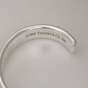 Small 6" Tiffany & Co Sterling Silver 1837 Wide Cuff Bracelet - 6