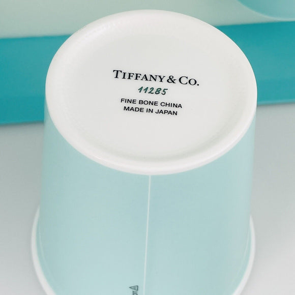 Tiffany & Co Blue Paper Coffee Cup Everyday Objects Bone China