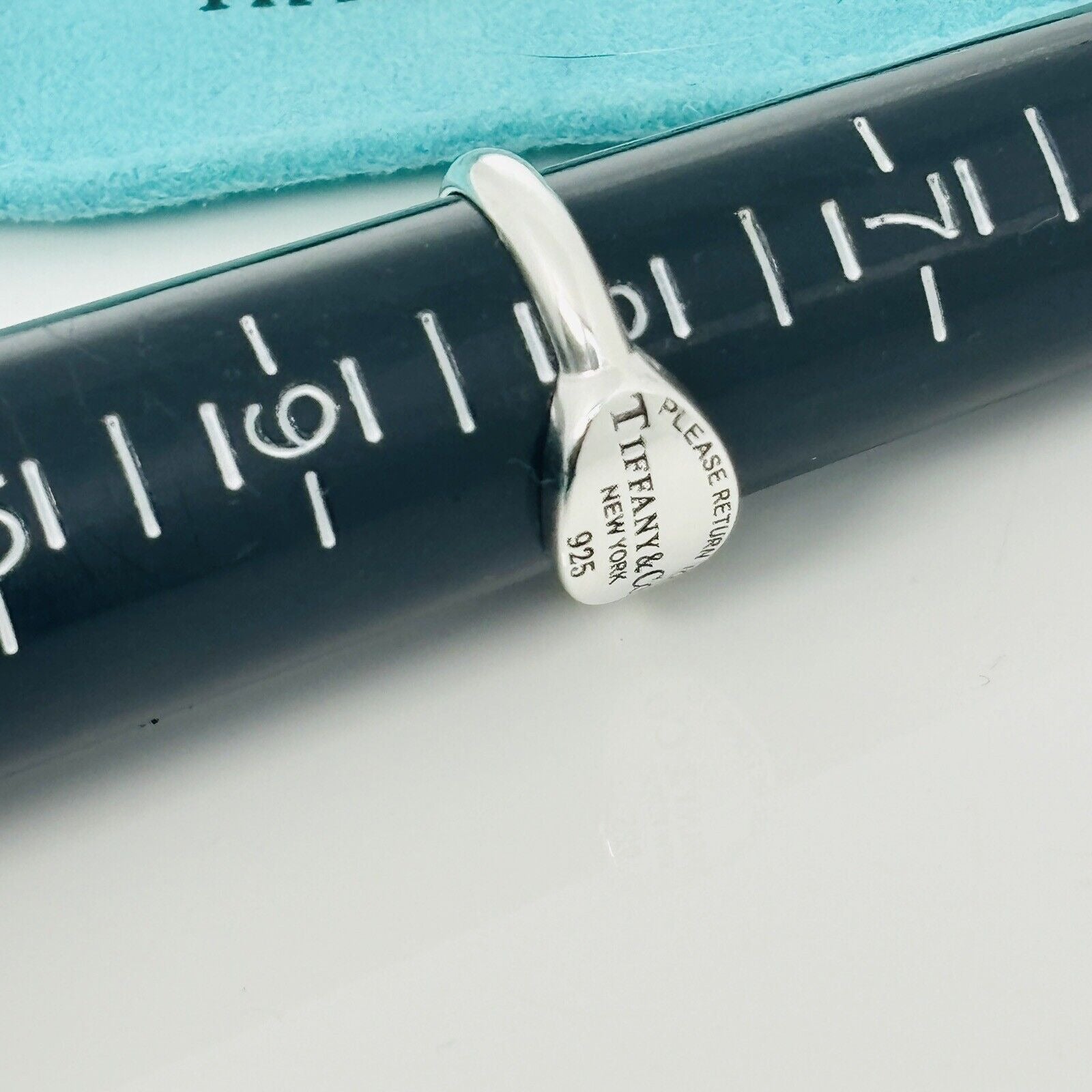 Size 8 Please Return to Tiffany & Co Oval Signet Ring in Sterling Silver