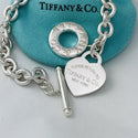 8.5" Please Return to Tiffany & Co Heart Tag Toggle Charm Bracelet - 3