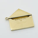 Tiffany & Co Gold and Diamond Love Letter Envelope in Yellow Gold Charm Pendant-6