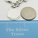 8" Tiffany Round Circle Tag Charm Bracelet with Engravable Blank Disc Engraving-7