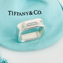 Size 8.5 Tiffany 1837 Square Ring in Sterling Silver Unisex Mens-4