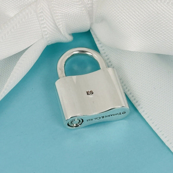 Tiffany 1837 Padlock Lock Charm Pendant in Sterling Silver FREE Shipping