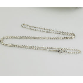 16" Tiffany & Co 1.5mm Large Link Chain Necklace in 925 Silver