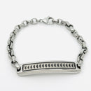 8.75" Mens Tiffany Caliper Chain Link Bracelet in Steel Titanium Paloma Picasso-1