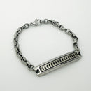 8.75" Mens Tiffany Caliper Chain Link Bracelet in Steel Titanium Paloma Picasso-2