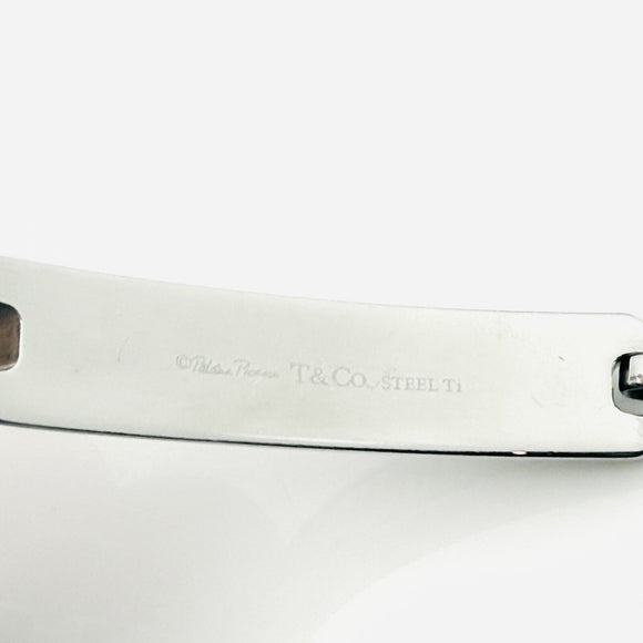 8.75" Mens Tiffany Caliper Chain Link Bracelet in Steel Titanium Paloma Picasso