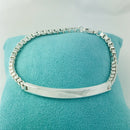 8.5" Large Tiffany Venetian ID Box Link Bracelet Engravable Mens Unisex-2