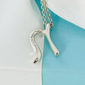 18" Tiffany Letter N Alphabet Initial Pendant 1.5m Chain Necklace Elsa Peretti - 3