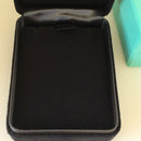 Tiffany & Co Necklace Storage Presentation Black Suede Box and Blue Gift Box-4