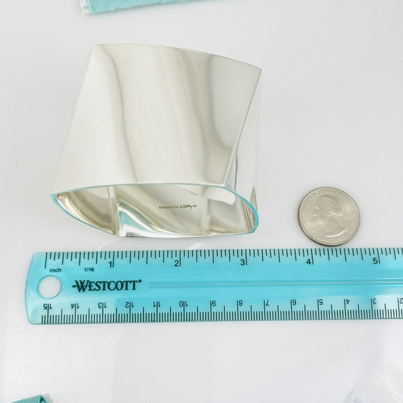 Tiffany & Co Torque Bangle Bracelet by Frank Gehry Extra Wide PERFECT Condition