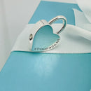 Tiffany & Co Script Notes Heart Charm Padlock Lock or Pendant in Sterling Silver-6