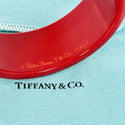 7.75" Tiffany & Co Zellige Bangle Bracelet Wide Resin Red Lacquer Paloma Picasso - 5