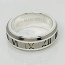 Size 8.5 RARE Tiffany Atlas Ring in Silver and Titanium Mens Unisex-1