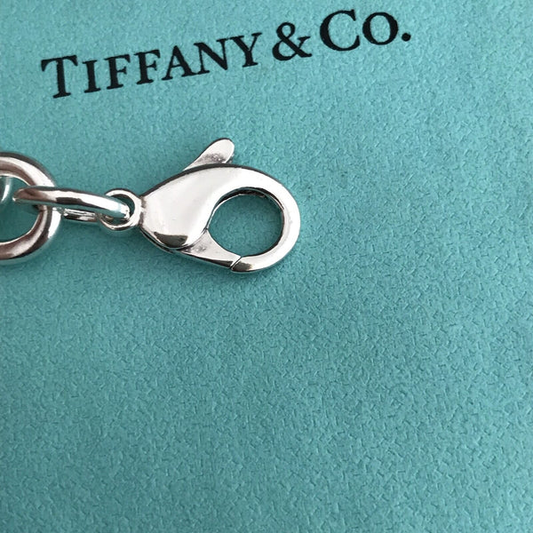 16" Tiffany & Co Sterling Silver  Blank Heart Tag Necklace with Blue Box - 7