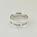 Size 8 Tiffany 1837 Ring in Sterling Silver Wide Concave-6