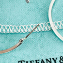 Tiffany T Wire Smile Large Hoop Earrings in Sterling Silver-4