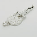 RARE Tiffany & Co Atlas Man Clock Charm or Pendant in Sterling Silver-3